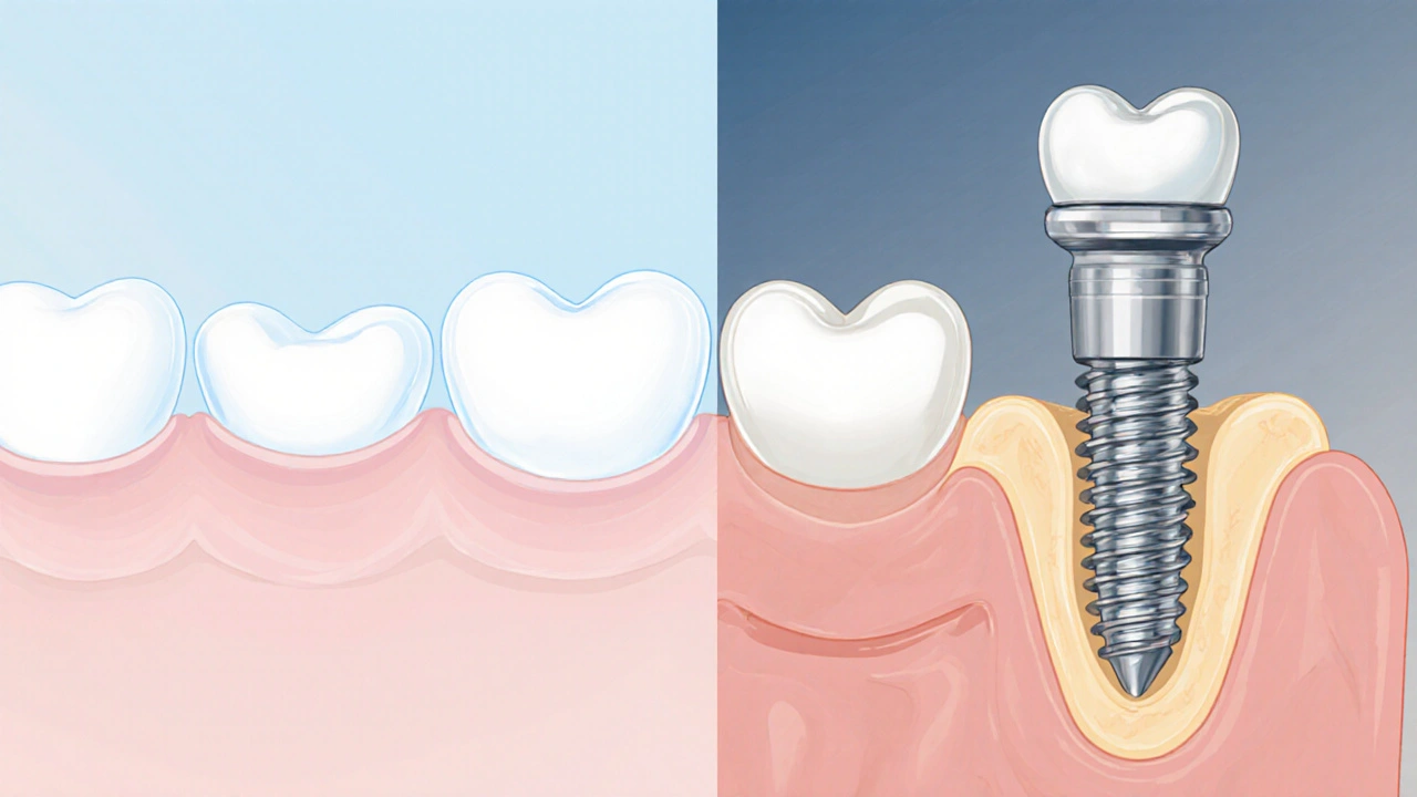 Nalepovací zuby vs. zubní implantáty - co zvolit?