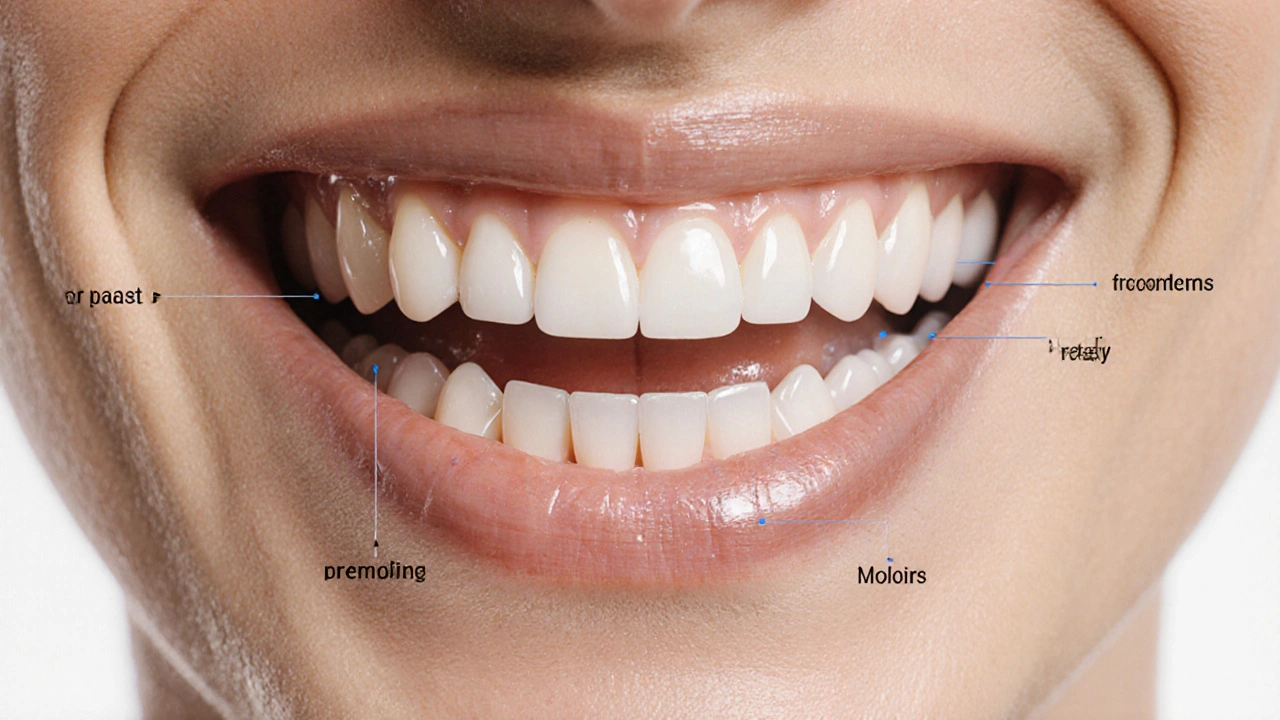 Názvy jednotlivých zubů a jejich význam pro každodenní život