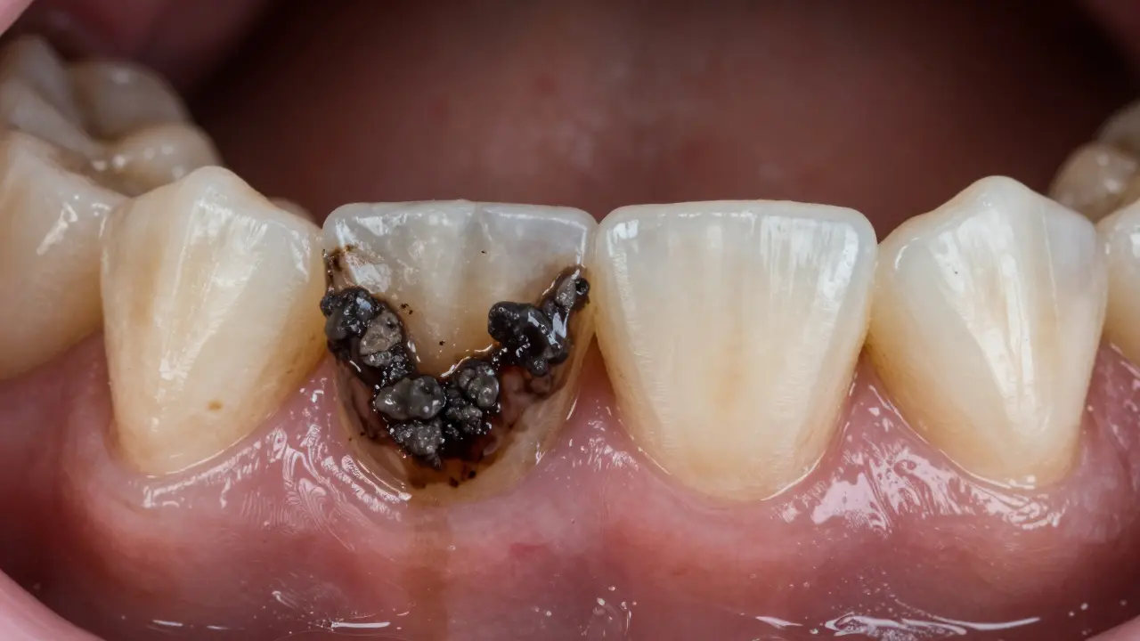 Jak černý zubní kámen ovlivňuje vaši budoucnost: od estetiky po zdravotní rizika