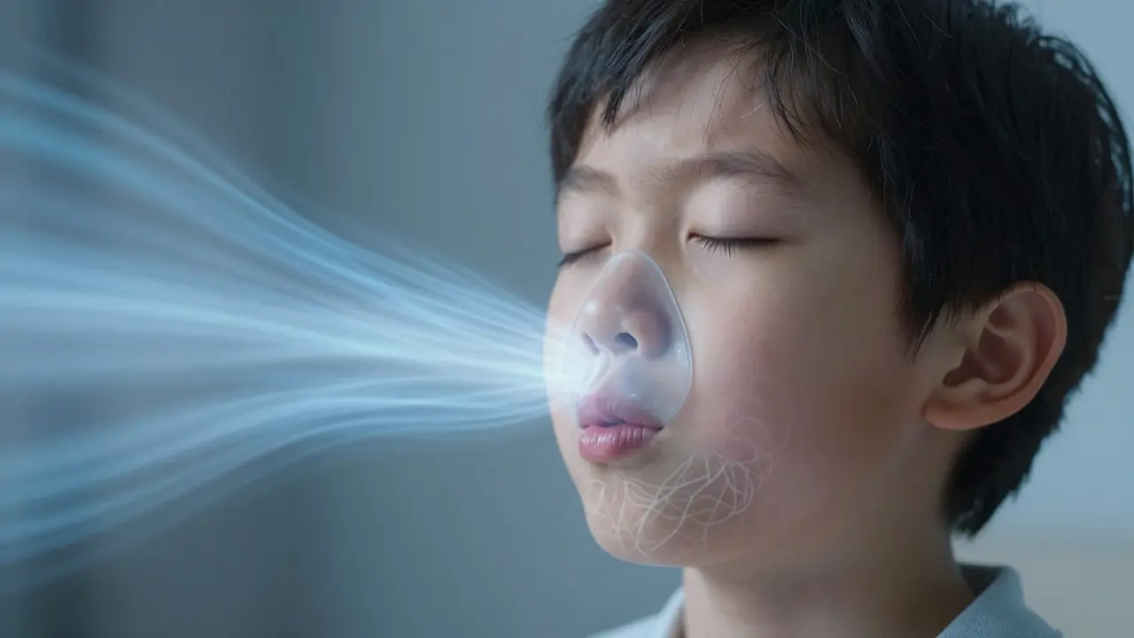 Dítě dýchá nosním dechem s uzavřenými ústy