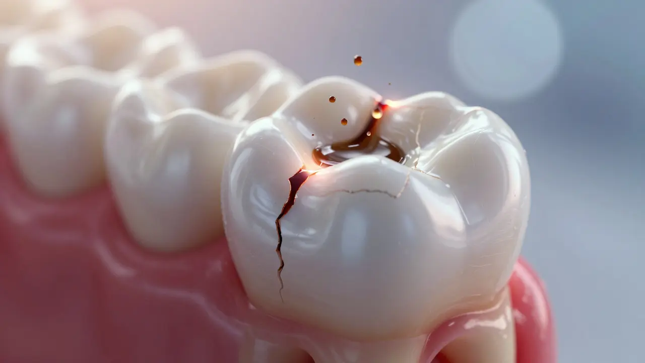 Jak prasklá zubní sklovina ovlivňuje vaši chuť