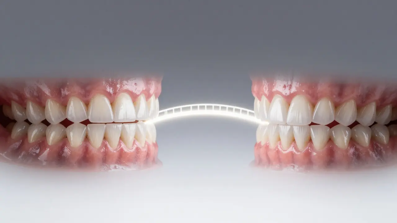 Před a po: křivé zuby přeměněny na dokonalý úsměv pomocí fazet