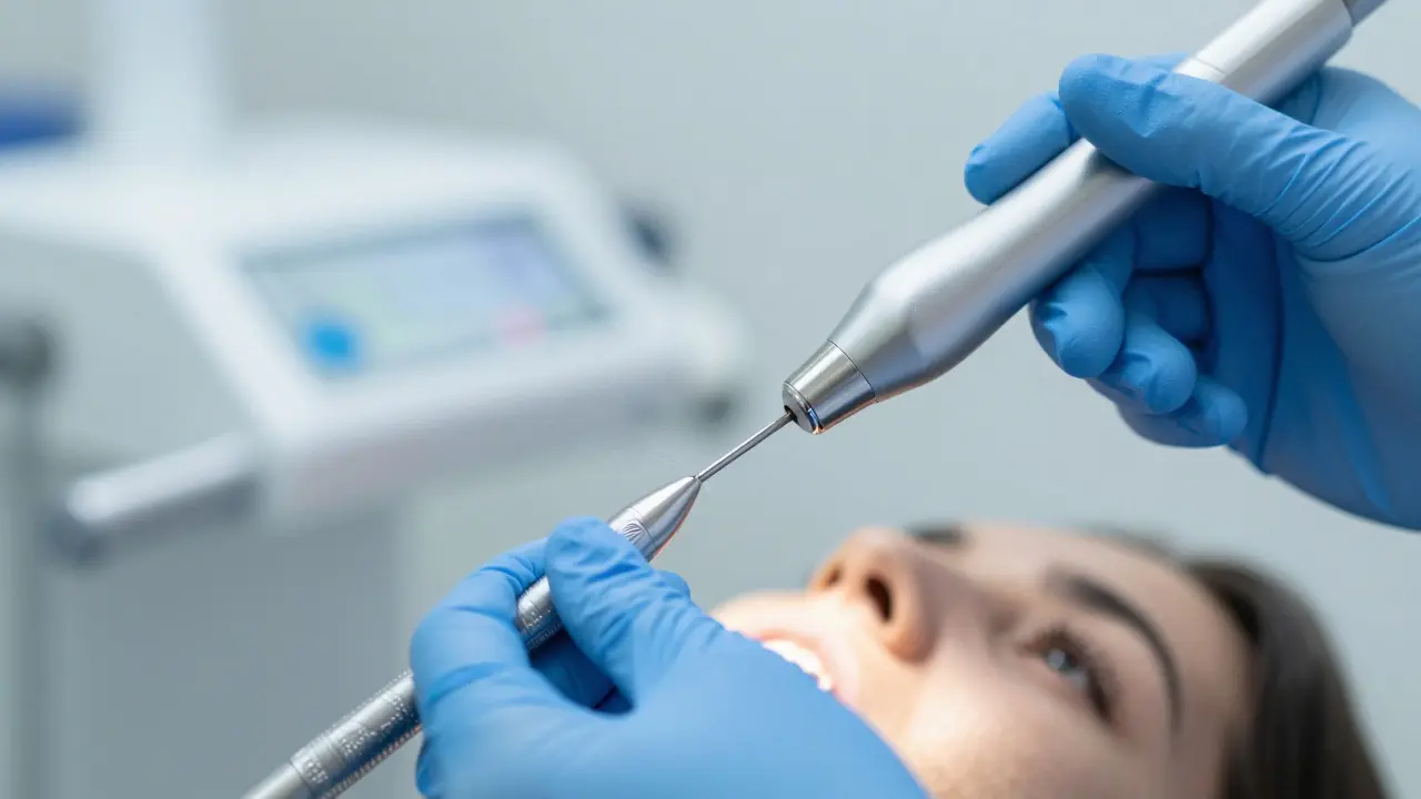 Dentální skalpel pro odstranění zubního kamene