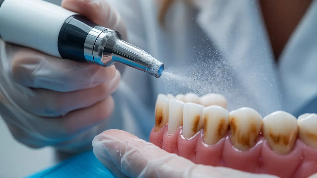 Jak funguje pískování zubů: Průvodce odstraněním skvrn a plaku